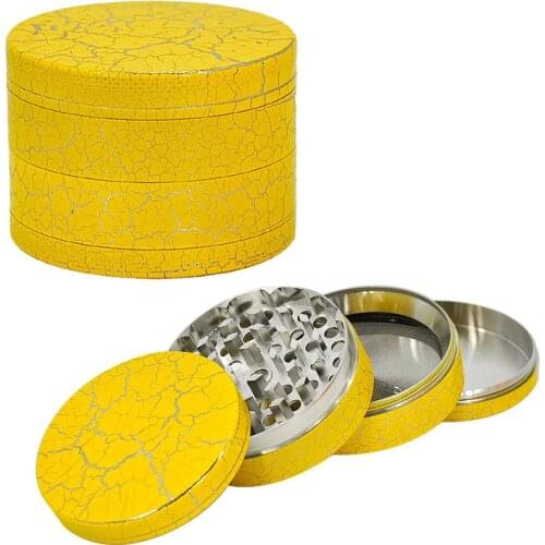 50 MM Metal Smoke Grinder, Crack Pattern Grinder Weed Accessories Tobacco Cones Stuffing Tool for Smoking