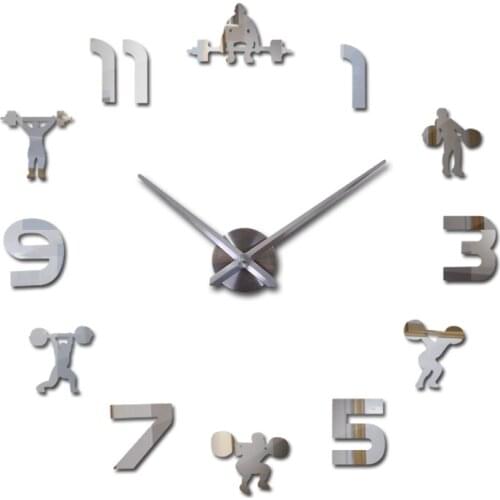 Fashion new 3D wall clock quartz watch reloj de pared modern design large decorative clocks Europe acrylic mirror stickers