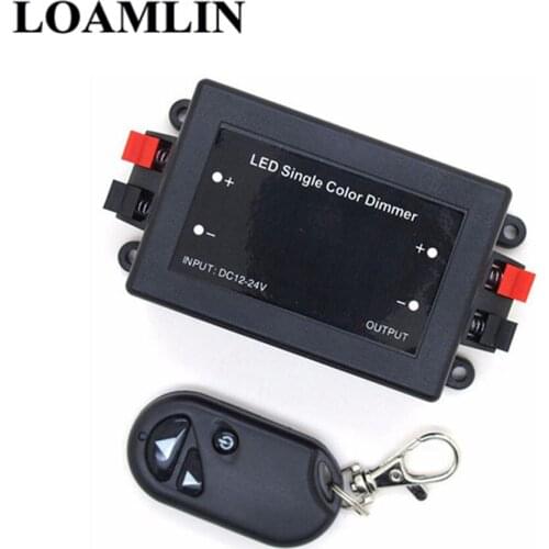 LED Monotone Light DC12-24V 8A 3Keys Wireless Remote Control Suitable For 5050 3528 Monochrome LED Light Strip