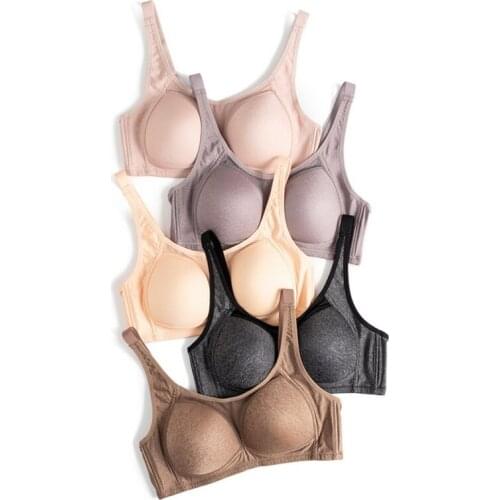 Fitness Sports Underwear Breathable Comfortable Solid Sexy Lingerie Plus Size Wire Free Bras Seamless Push-up Bra