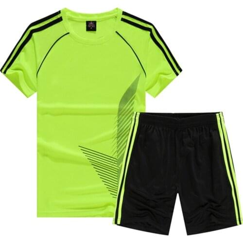 2021 New Summer Mens Sets Gym Fitness Badminton Sports Clothes Running Jogging Sport Wear Exercise Sportswear Tracksuit Men