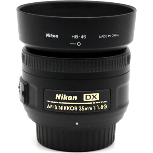 USED Nikon AF-S DX NIKKOR 35mm f/1.8G Lens with Auto Focus for Nikon DSLR Cameras