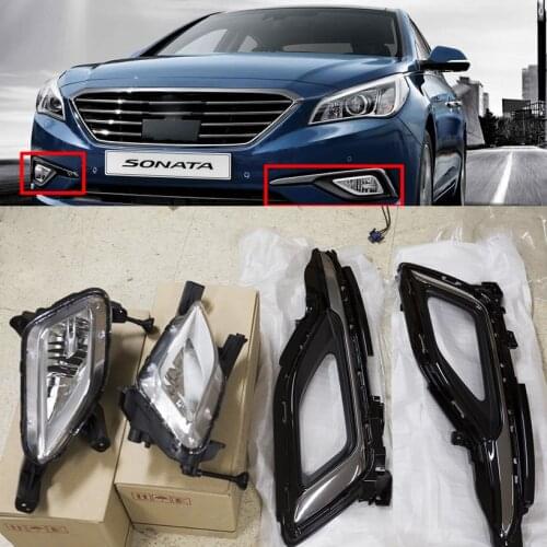 OEM 92201C1000,92202C1000,86522C1110,86521C1110 For Hyundai 2015+ SONATA Both Fog Light Lamp, Cover, Connector 6EA 1Set