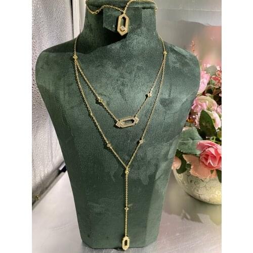 Janekelly Luxury 2PCS Dubai Bangle Ring Set Fashion Jewelry Sets For Women Wedding Engagement brincos para as mulheres 2020