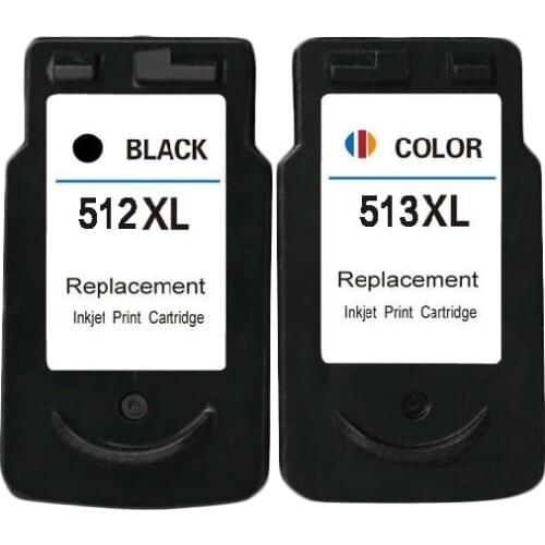 2pcs Compatible ink cartridges FOR CANON pg512 cl513 Pixma MP280 MP282 MP330 MP480 MP490 Printers PGI 512 CL 513 PG-512 CL-513