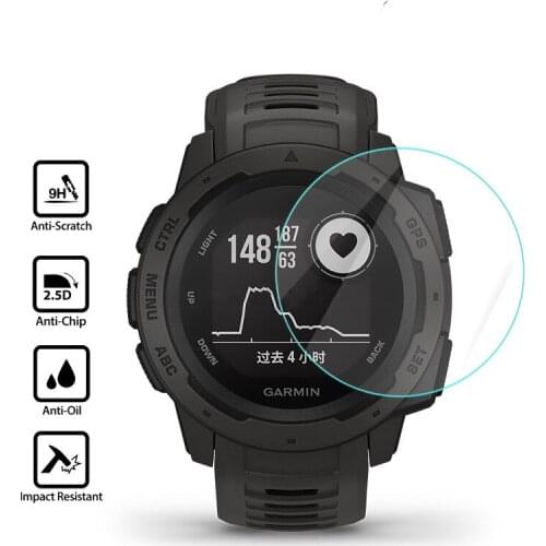 Premium Tempered Glass For Garmin instinct Smart Watch Screen Protector 9H Protective Film Guard