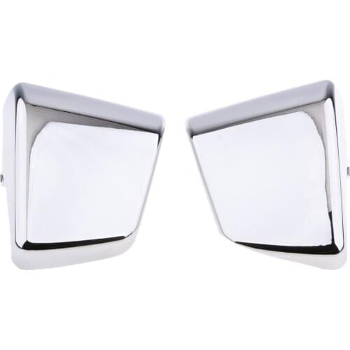 1 Pair Motorcycle Battery Side Protector Covers for Honda Shadow VT750 VT400 98-03 Chrome