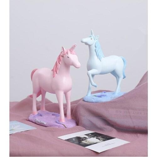 1PC Modern Minimalist Resin Unicorn Horse Decorative Ornaments Nordic Animal Living Room Furnishings Home Decoration JL 202