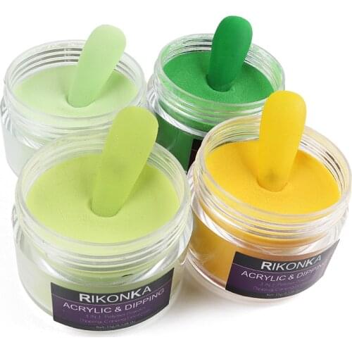 15g Acrylic Powder Yellow Green Sculpture Powder Nail Professional Extended Gel Accessories Tool Carved Nail Art Pigment Dust