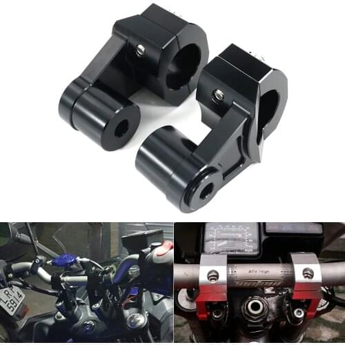 Motorcycle CNC Aluminum Handle Bar Riser Handlebar Risers 32mm Fit For Harley Davidson FLSTF Fat Boy FXDF FXDWG Dyna Wide Glide