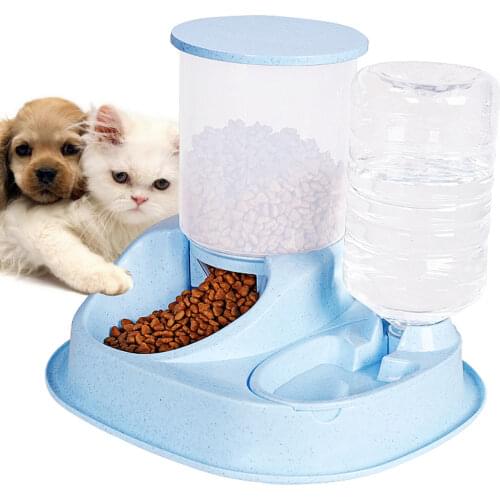 Pet Automatic Feeder Dog Cat Drinking Bowl For Dog Water Drinking Cat Feeding Large Capacity Dispenser Pet Cat Dog 2020 E11382