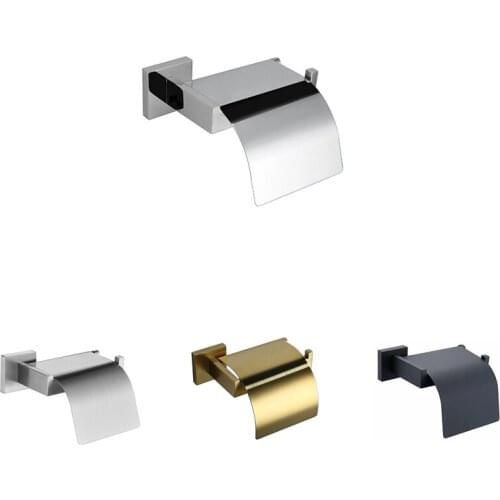 1pcs Polished Toilet Paper Holder Wall Mounted Tissue Roll Hanger 304 Stainless Steel Bathroom Accessories Set Hot Sale Dropship