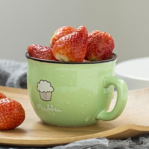 Ceramic Cup Mug Milk Coffee Cup Creative Couple Cup Childrens Breakfast Cup Wholesale Customization