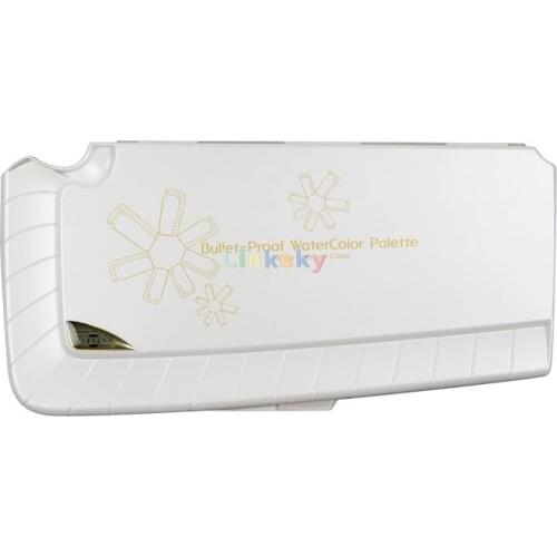 [MIJELLO] MWP-3038 Watercolor Palette Platinum Bulletproof Glass 38 Wells,displays Accurate Color Expression