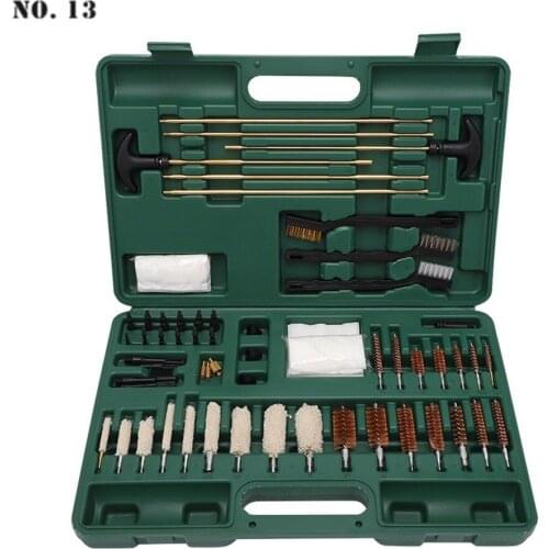 Tube Brush Cleaning Kit Tool with Plastic Box Gun Brush Kit Upgraded Gun Cleaning Tools for All Guns Universal Hunting Rilfe