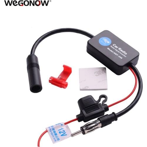 New Black 12V Car Automobile Radio Signal Amplifier ANT-208 Auto FM/AM Antenna Booster hot selling