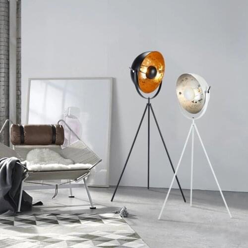 Industrial Floor Lamp Vintage Iron Tripod Floor Lamps For Living Room Bedroom Study Decor Light Nordic Home E27 Standing Lamp
