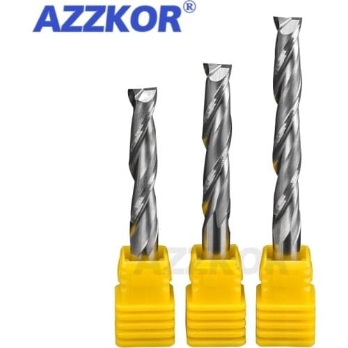 Spiral Carving Milling Cutter Wood Board MDF Slotting Through Flower Cutting Engraving Tungsten Carbide Endmills For Chipboard