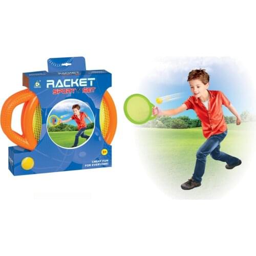 Outdoor Sports 2 Tennis Toy Balls Dazzling Toys Catch Ball Game Set Kids Presents For Outdoor Summer Beach