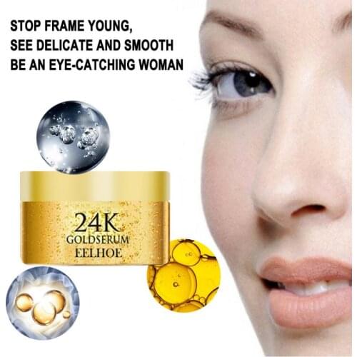 30g 24K Gold Eye Cream Moisturizing Anti Puffiness Anti Wrinkle Remove Dark Circle Anti-Aging Eye Care Maquillaje TSLM1