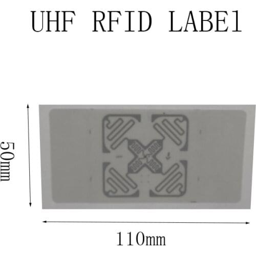 UHF RFID H47 Label Size Customization 110x50 OR 110*90 White Copper Paper Sticker Tag with Impjin M4 Chipset