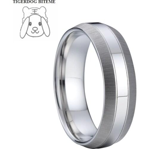 Unique silver color titanium ring for men marriage alliances jewelry wedding rings male never fade