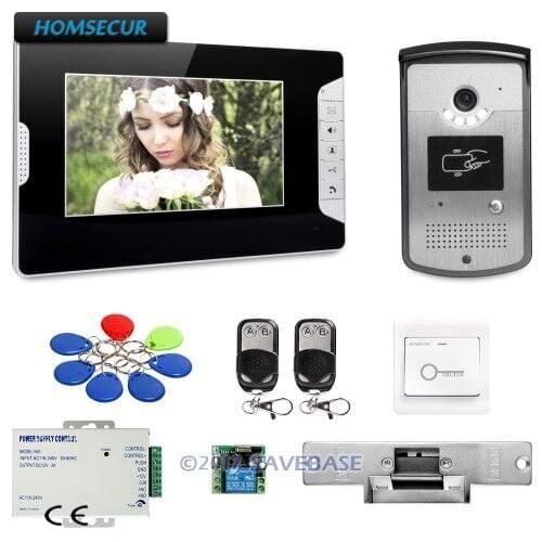 HOMSECUR 7inch Video Door Phone Intercom System with IR Night Vision for Home Security