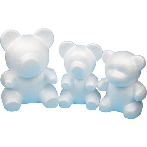 4 size Polystyrene Styrofoam Foam Ball Rose Bear White Craft For DIY Party Decoration Wedding New Year Valentines Day Gift