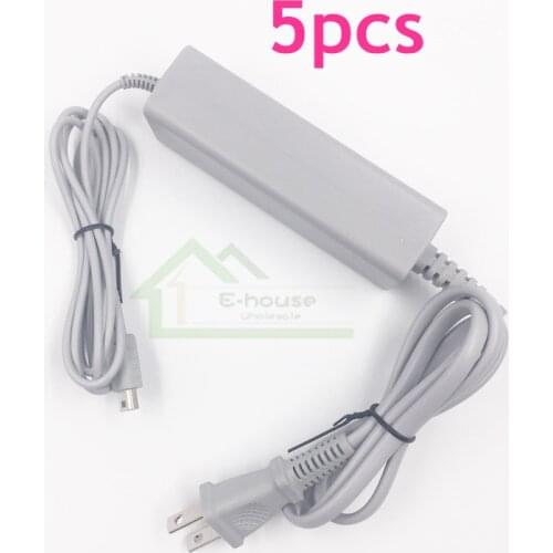 5pcs US/EU Plug 100-240V Home Wall Power Supply AC Adapter for Nintendo WiiU Wii U Gamepad Charger Adapter