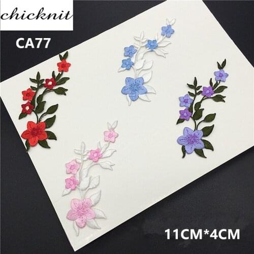5 PCS embroidery flowers patch Applique Ironing cheongsam Tuxedo Craft Sewing Repair clothing accessories CA77