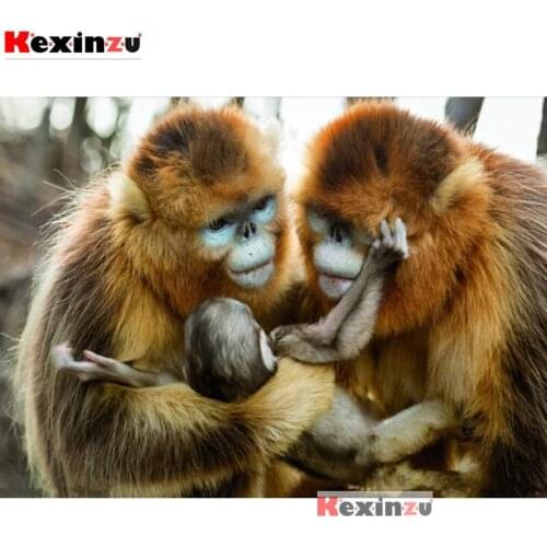 5d Square/Round Diamond Painting -Animal family-3D Diamond embroidery Cross stitch Diamond Wall Painting Holiday wedding gift