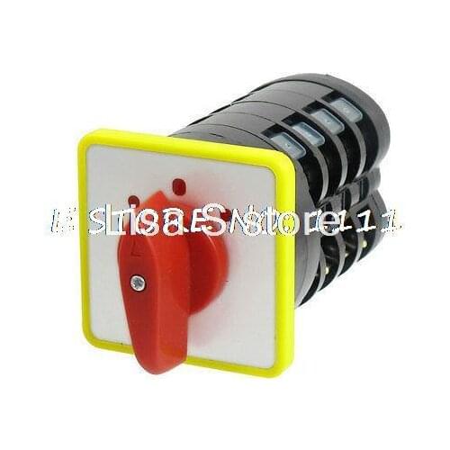 AC 500V 16A on/off/on Rotary Cam Universal Changeover Switch LW5D-16/4