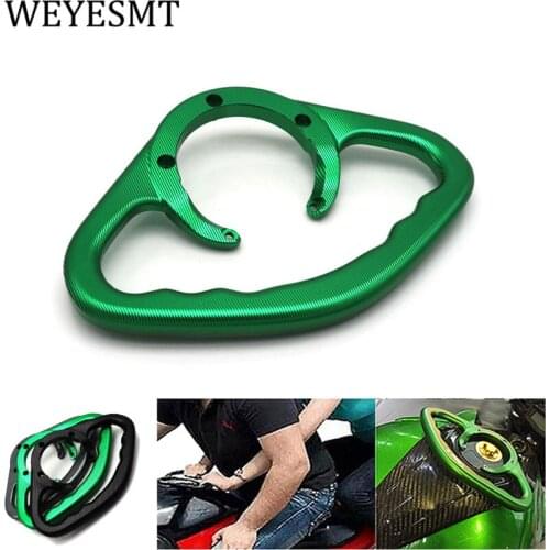 CNC Passenger Hand Grip Tank Grab Bar Handles Armrest For KAWASAKI NINJA ZX-6R ZX-10R NINJA650R ZX-9R ZX-14R ZZR600 ER-6N ER-6F