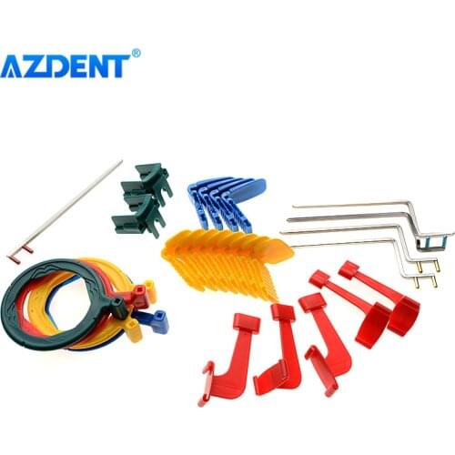 AZDENT X-Ray Sensor Holder Sensor Positioner Dental Intra Oral X-Ray Film Positioning System Complete Colorful