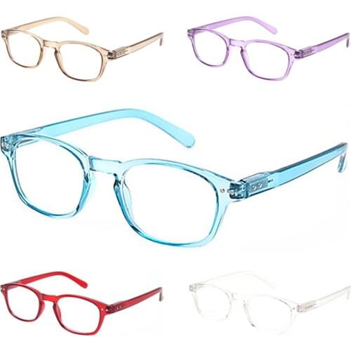 Reading glasses Women Readers Fashion Plastic Pure color transparent frame Ladies Eyewears Presbyopia Glasses serie 2
