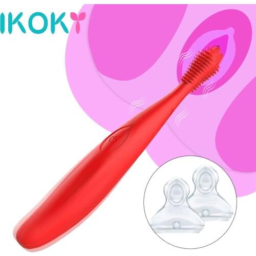 IKOKY Female Masturbator High Frequency Vibrator 10 Speed Clitoris Stimulate Orgasm Vibrator Massage Sex Toys G-spot Massage