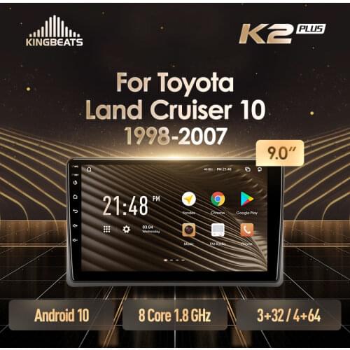 KingBeats Android Octa-Core head unit HU 4G in Dash Car Radio Multimedia Video Player Navigation GPS For Toyota Land Cruiser 10 J100 100 1998 - 2007 no dvd 2 din Double Din Android Car Stereo 2din