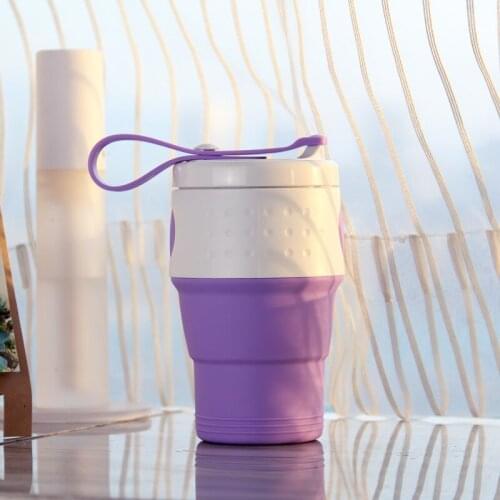 Coffee Cup Travel Foldable Silicone Cup Does Not Contain Bpa Food Grade Outdoor Travel Water Cup and Tea Set