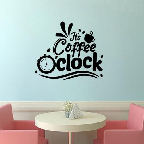 Creative coffee Waterproof Wall Stickers Wall Art Decor For Home Decor Living Room Bedroom Sticker Mural