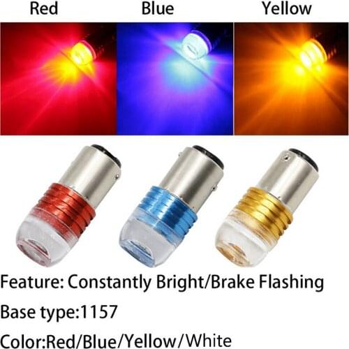 2pcs New Brake Blink Light Lamp Bulb DC12 Red White Auto Tail Stop Light Auto 1157 Led BAY15D P21/5W T20 7443 Strobe Flash Light