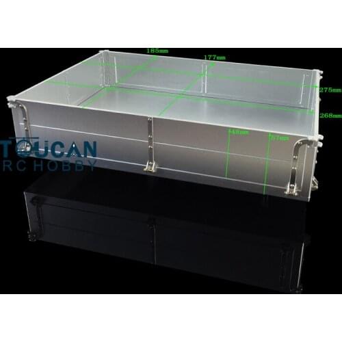 LESU RC Metal Car Bucket Cargo Box Tractor Truck 280MM 1/14 DIY TMY Trailer TH02010-SMT3