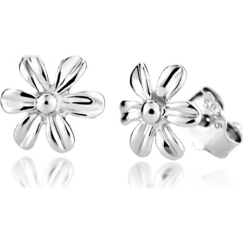 Fashion Jewelry Female Flower 925 Sterling Silver Stud Earring For Women Classical Girls Jewerly Earrings Wholesale
