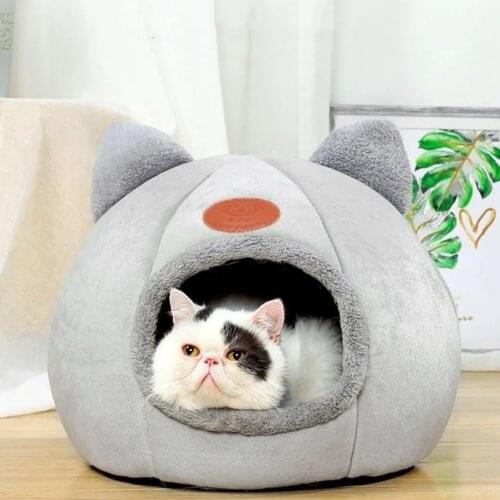 Very Soft Cat Bed Pet Basket Cat House Sofa Small Dog Lounger Cushion Kittens Cave Puppy Mat House Tent Bed Supplies For Cats