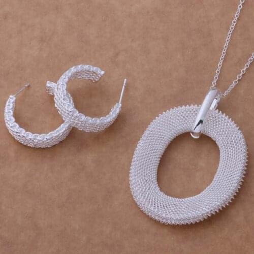 Wholesale High quality silver plated Fashion jewelry earrings Necklace WT-169