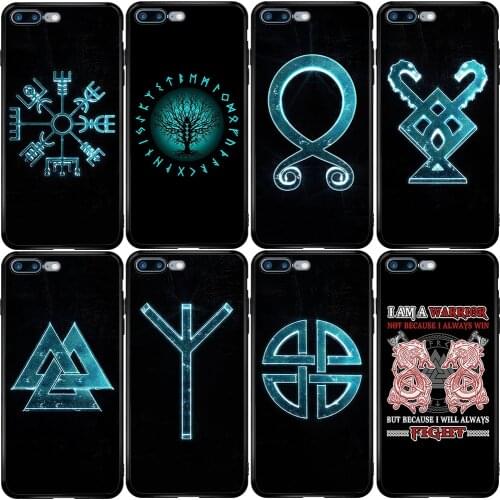 Phone Case for Xiaomi Redmi Note 10 9 9S 9A 8 8T 7 6 7A 6A 5A 5 A1 A2 A3 Pro Max Plus Lite Viking Vegvisir Odin Nordic