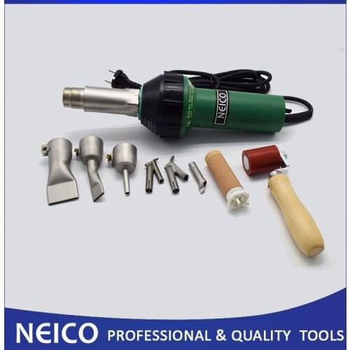 Free Shipping, New 110V / 230V 1600W Plastic Welding Kits With Hot Air Gun Weld Nozzles, Heating Elements & Silicone Seam Roller