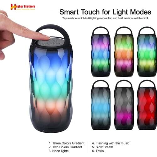 Portable LED Colorful Wireless Bluetooth Speaker TF Card Handsfree Bass Stereo Speaker Sound System Music Surround Support TF