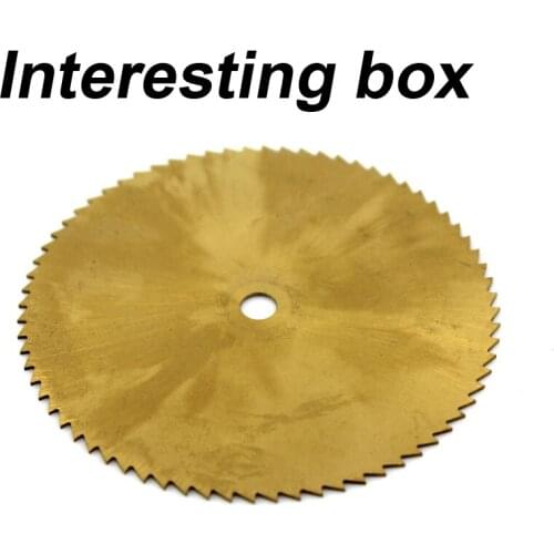Gold titanium plated saw blade diy electric saw table saw blade cutting electric drill saw blade mini metal circular saw blade