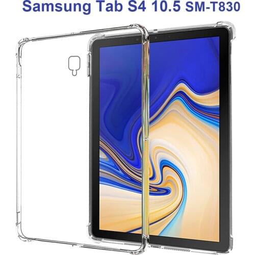 Shockproof Cover For Samsung Galaxy Tab S4 10.5 2018 SM-T830 SM-T835 Case TPU Silicon Transparent Cover Coque Fundas For Tab S4