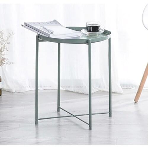 Nordic minimalist bedside small coffee table wrought iron balcony flower stand side tables corners bay window small round table